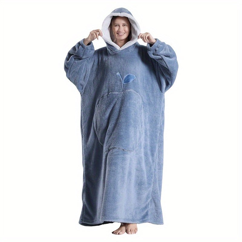 Unisex FrenchStyle Wearable Blanket Hoodie with Apple Pocket - Taylor K Shop