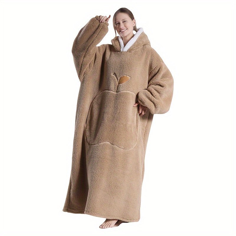 Unisex FrenchStyle Wearable Blanket Hoodie with Apple Pocket - Taylor K Shop