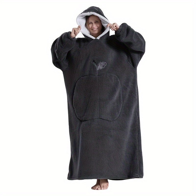 Unisex FrenchStyle Wearable Blanket Hoodie with Apple Pocket - Taylor K Shop