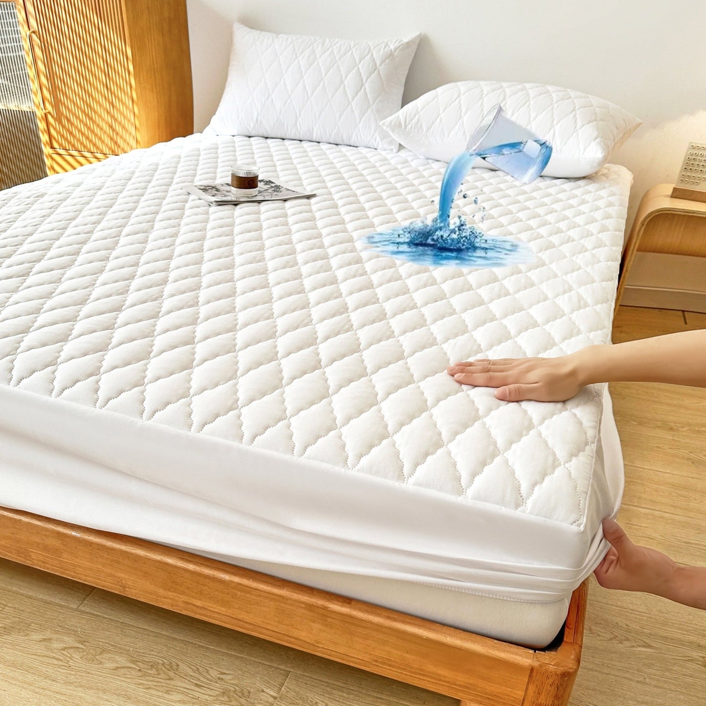 Waterproof Multicolor Mattress Protector Soft Comfortable Fitted Sheet - Taylor K Shop