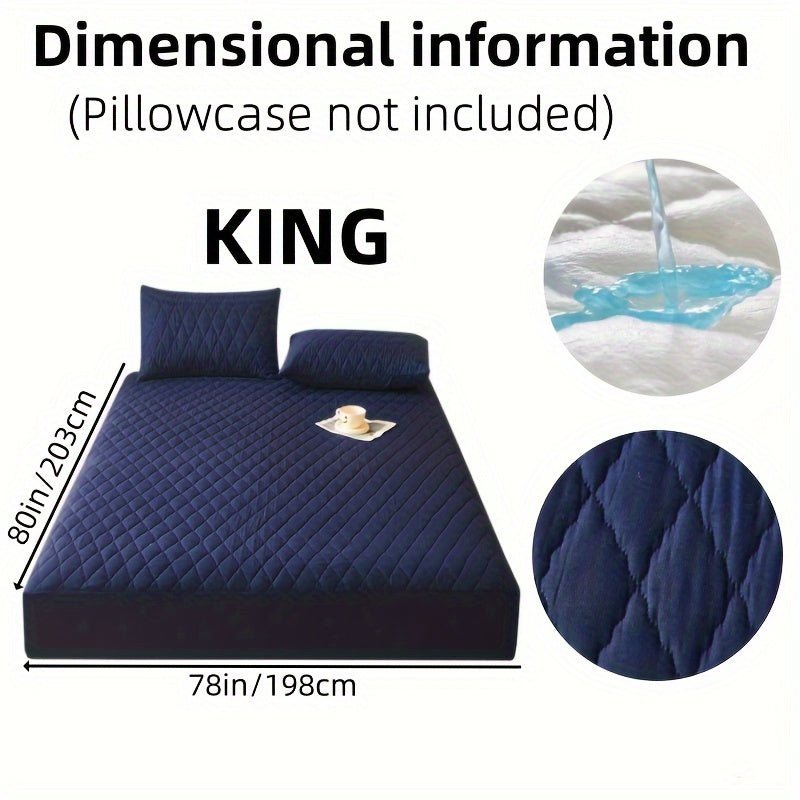 Waterproof Multicolor Mattress Protector Soft Comfortable Fitted Sheet - Taylor K Shop