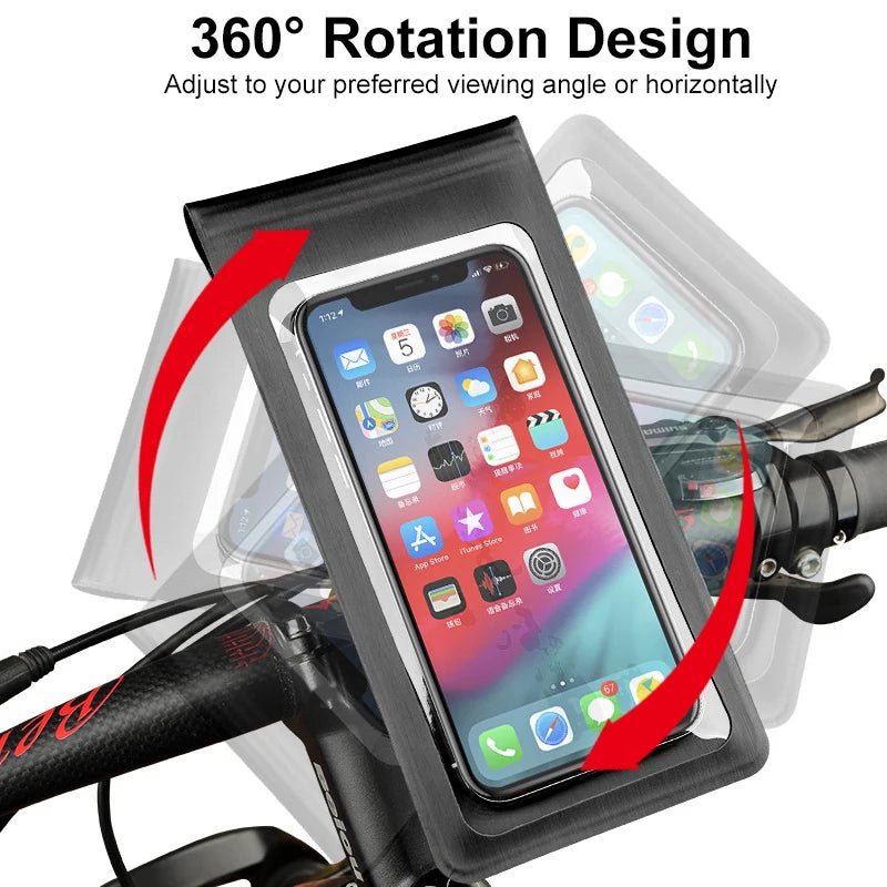 Waterproof Touchscreen Bike Phone Holder with 360 Rotation - Taylor K Shop