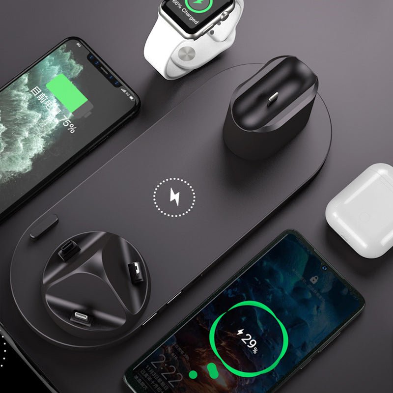 Wireless Charger For IPhone Fast Charger For Phone Fast Charging Pad For Phone Watch 6 In 1 Charging Dock Station - Taylor K Shop