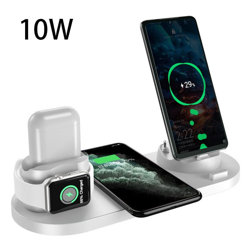 Wireless Charger For IPhone Fast Charger For Phone Fast Charging Pad For Phone Watch 6 In 1 Charging Dock Station - Taylor K Shop