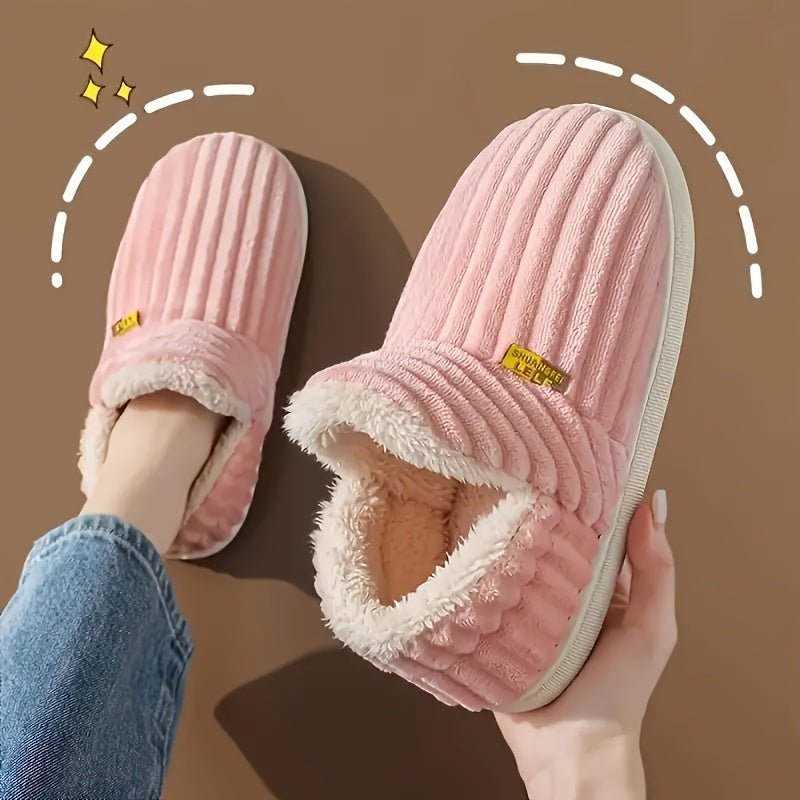 Womens AllSeason Cozy SlipOn Slippers with Plush Lining - Taylor K Shop
