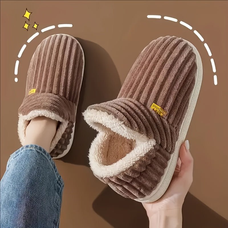 Womens AllSeason Cozy SlipOn Slippers with Plush Lining - Taylor K Shop