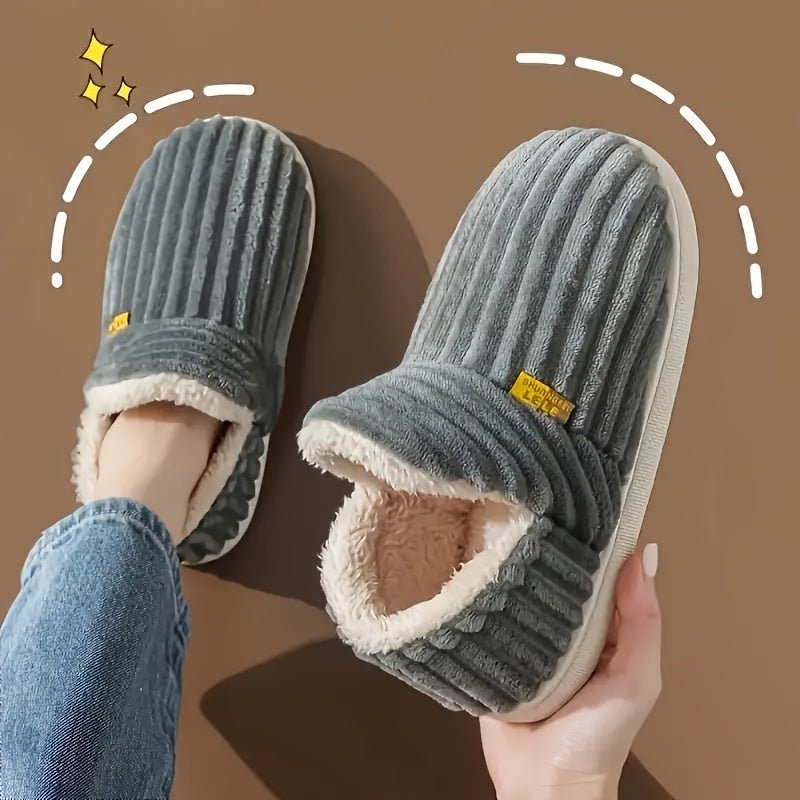 Womens AllSeason Cozy SlipOn Slippers with Plush Lining - Taylor K Shop