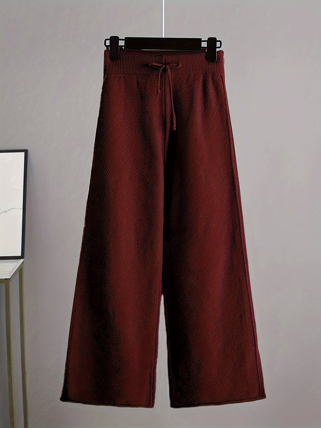 Womens Cozy Knitted Sweater Wide Leg Pants Set - Taylor K Shop