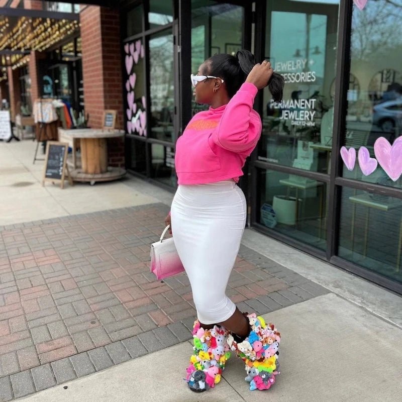 Womens Cozy Plush Animal Print Platform Snow Boots - Taylor K Shop