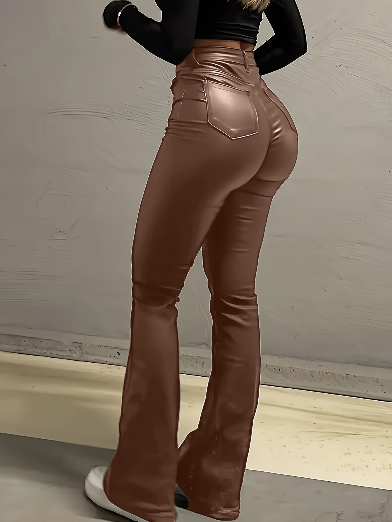 Womens Elegant HighWaist Flare Jeans with Pockets - Taylor K Shop