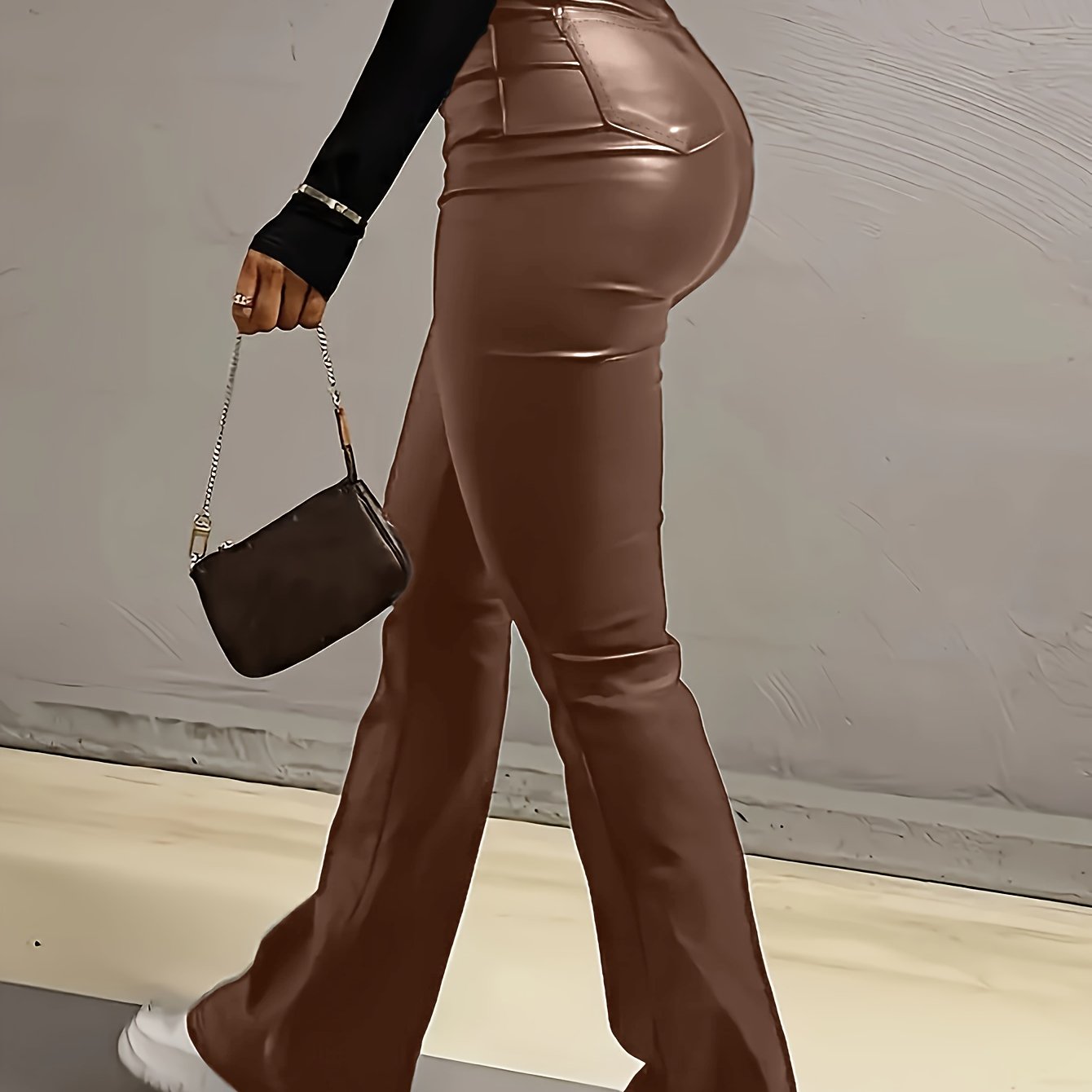 Womens Elegant HighWaist Flare Jeans with Pockets - Taylor K Shop