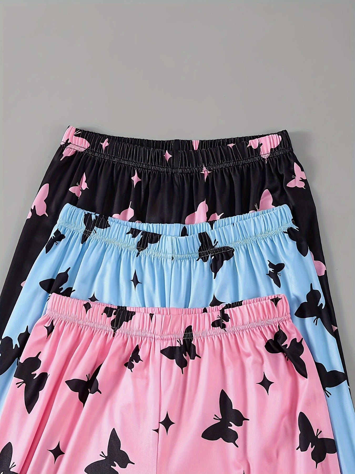 Womens Heart Butterfly Pajama Set 3Piece Sleepwear - Taylor K Shop