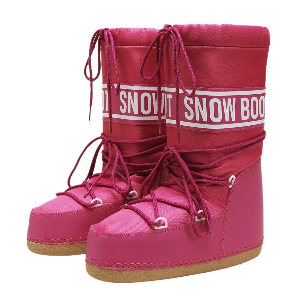 Womens PlushLined Waterproof MidCalf Snow Boots - Taylor K Shop