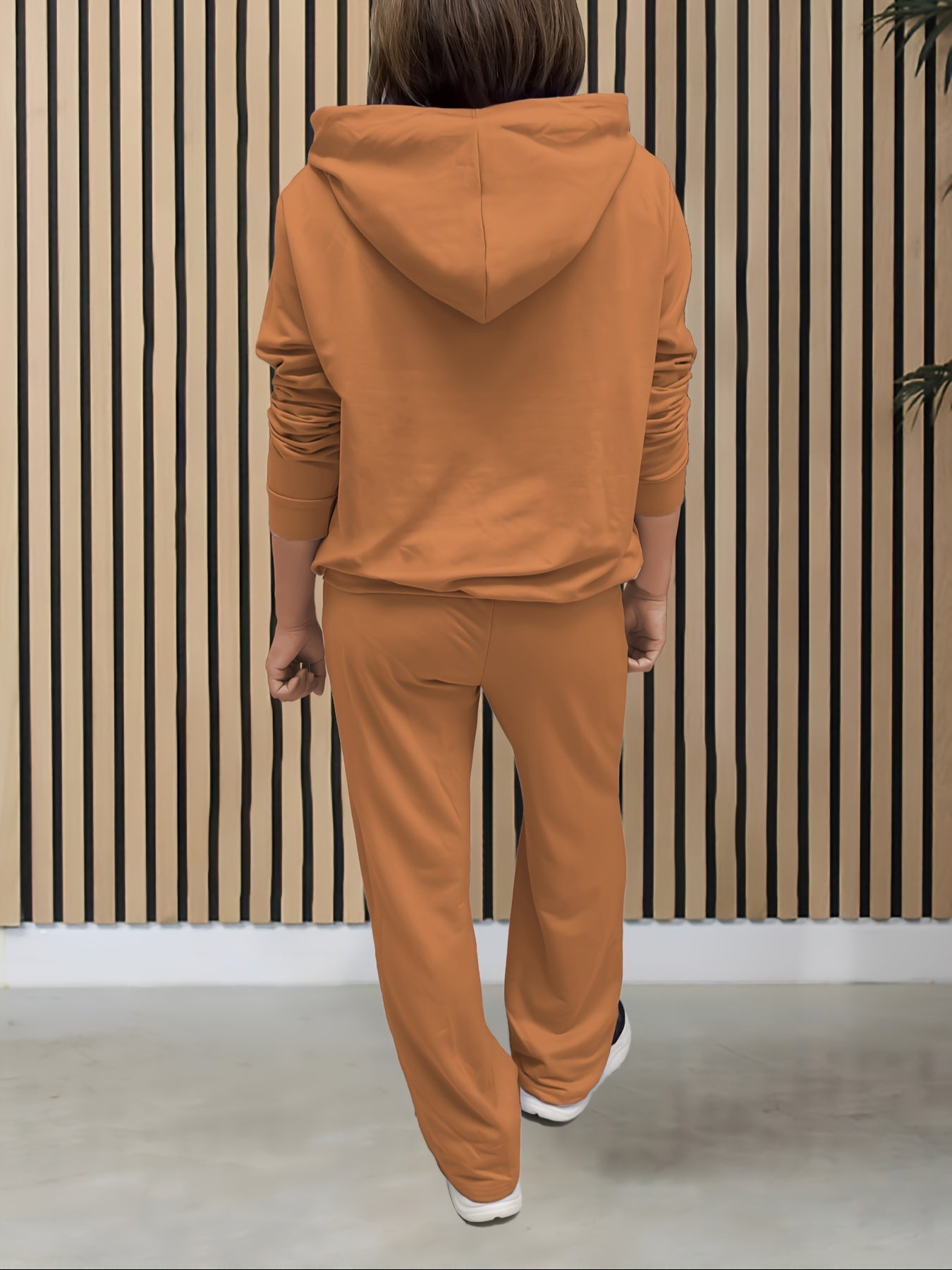 Womens Solid Long Sleeve Hoodie Pants Set - Taylor K Shop