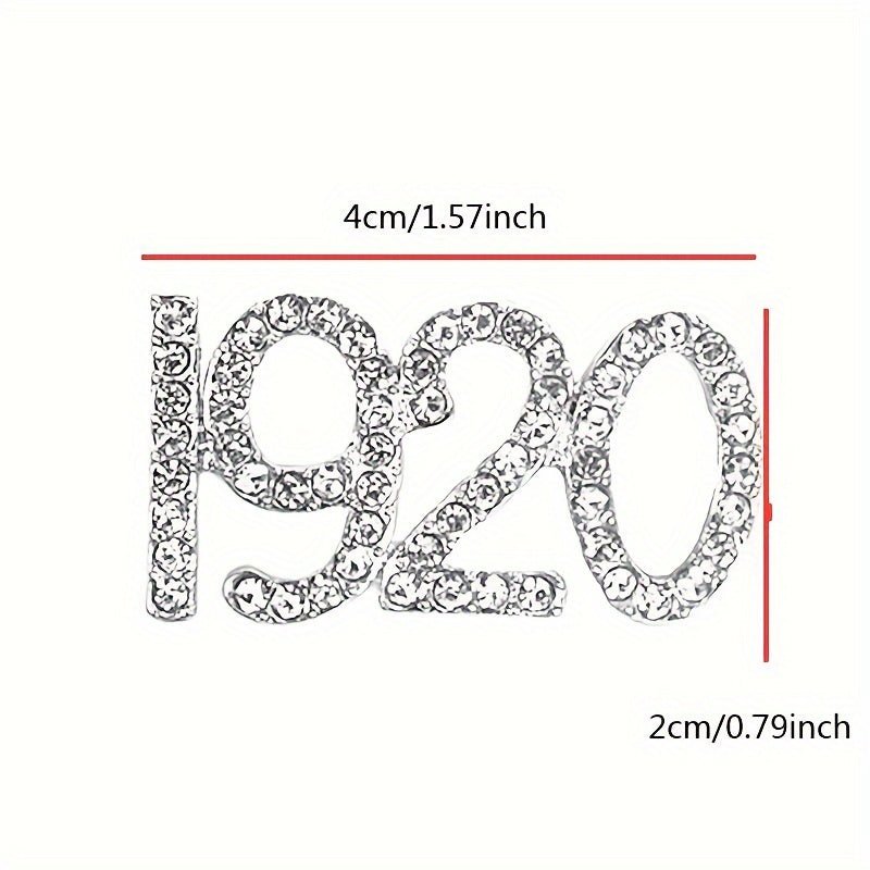 Zeta Phi Beta Rhinestone Brooch 1920s Party Fashion Jewelry - Taylor K Shop