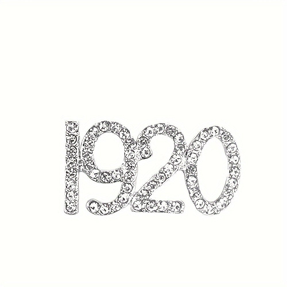 Zeta Phi Beta Rhinestone Brooch 1920s Party Fashion Jewelry - Taylor K Shop