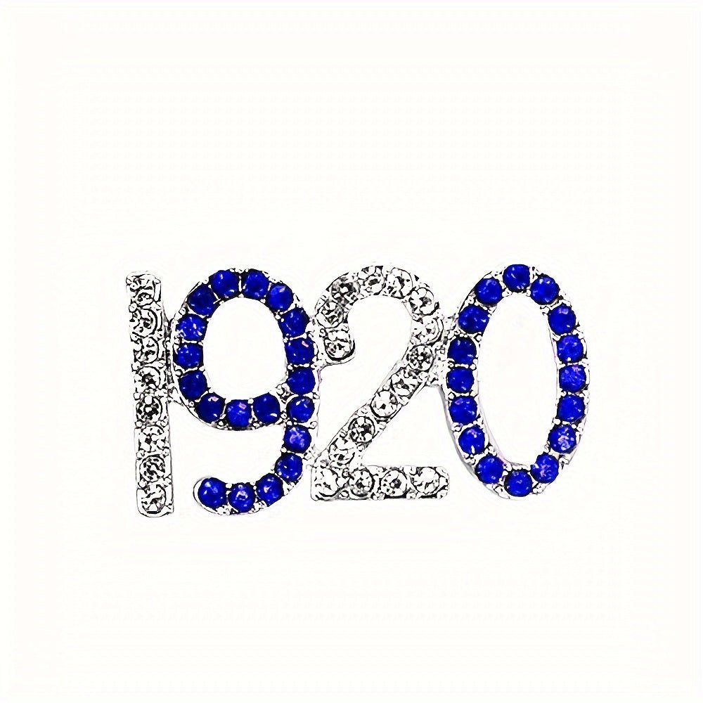 Zeta Phi Beta Rhinestone Brooch 1920s Party Fashion Jewelry - Taylor K Shop