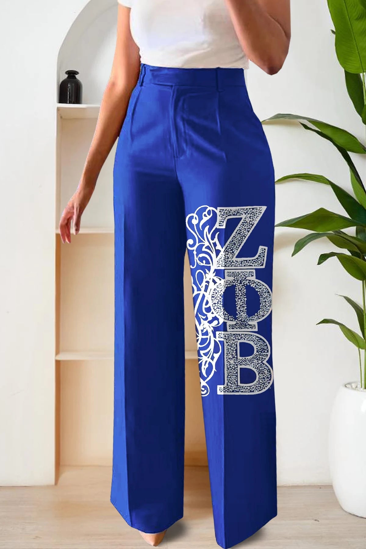 Zeta Phi Beta Sorority Casual StraightLeg Pants - Taylor K Shop