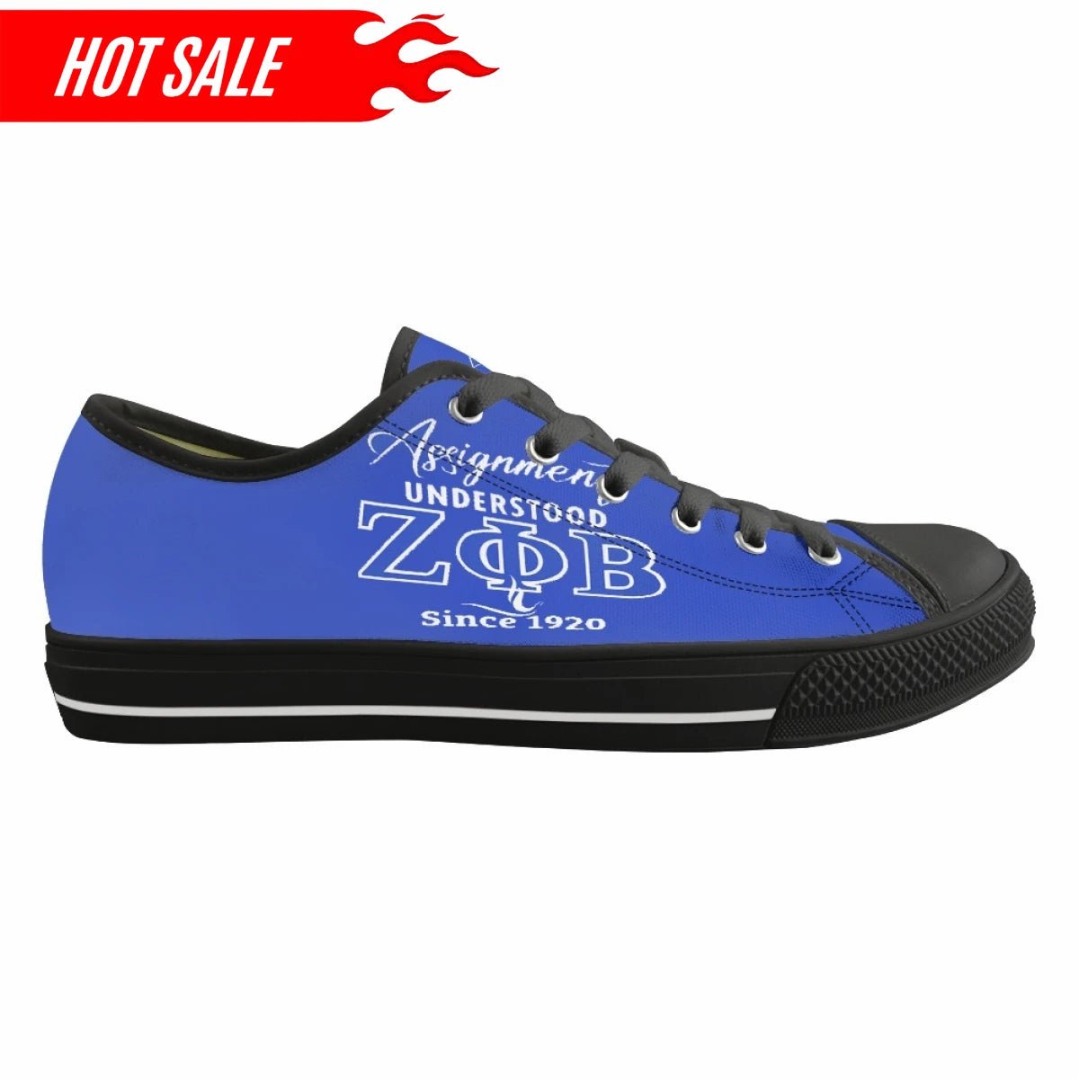 Zeta Phi Beta Womens Custom Classic Canvas Sneakers - Taylor K Shop
