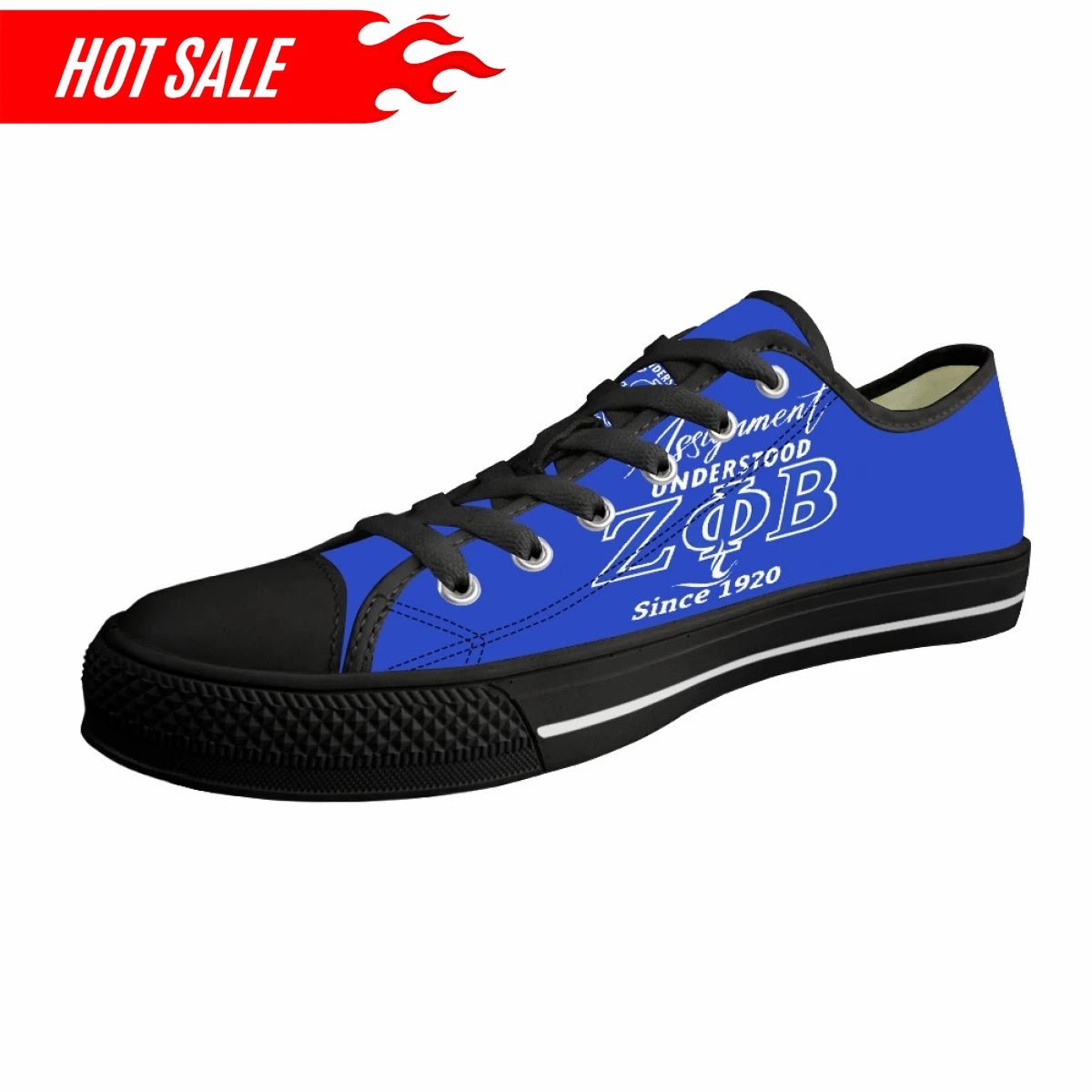 Zeta Phi Beta Womens Custom Classic Canvas Sneakers - Taylor K Shop