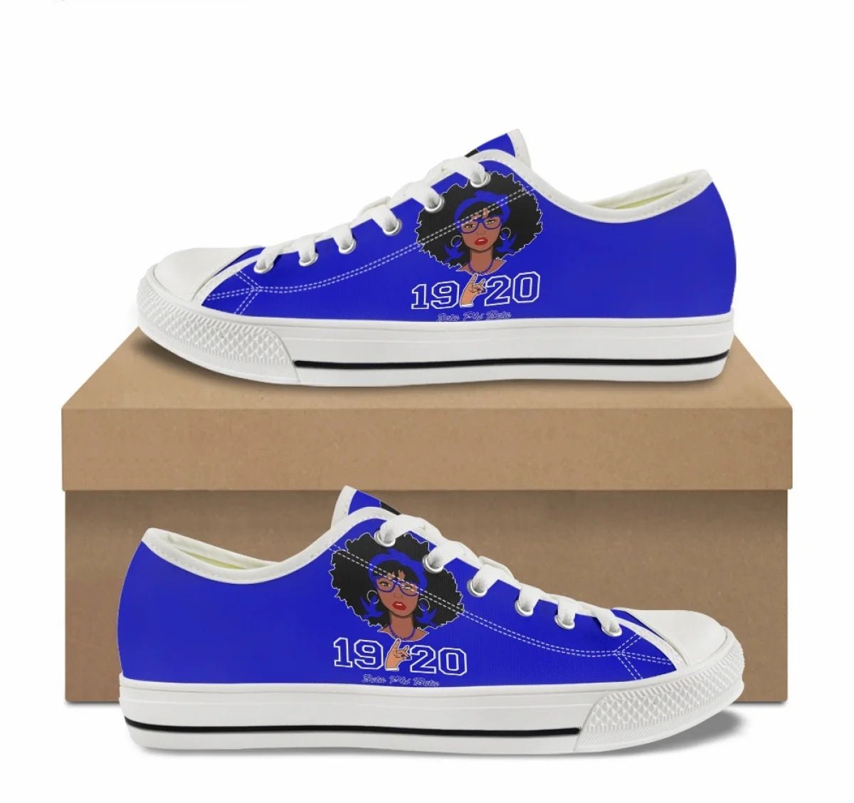 Zeta Phi Beta Womens Custom Classic Canvas Sneakers - Taylor K Shop