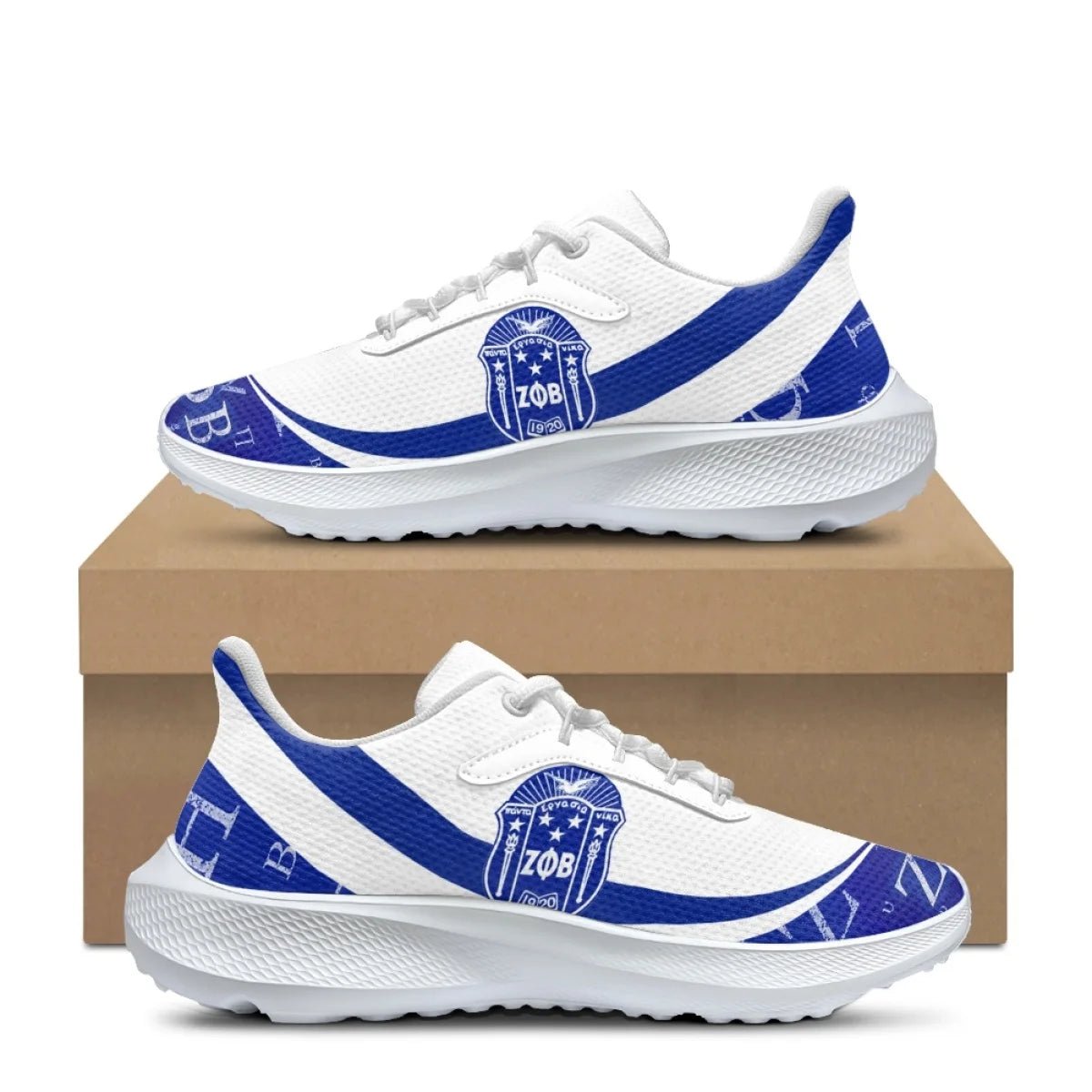 Zeta Phi Beta Womens Stylish Lightweight Breathable Sneakers - Taylor K Shop