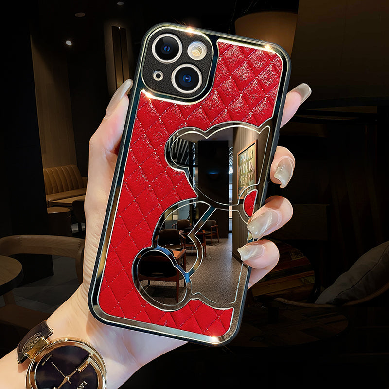 High Texture Diamond Leather Mobile Phone Case