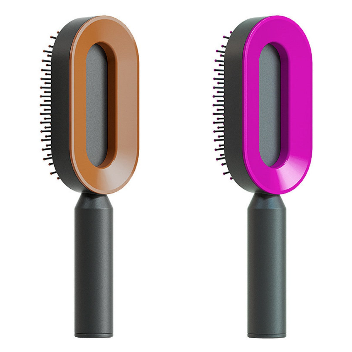 Self Cleaning Hair Brush For Women One-key Cleaning Hair Loss Airbag Massage Scalp Comb Anti-Static Hairbrush - taylorkinfo