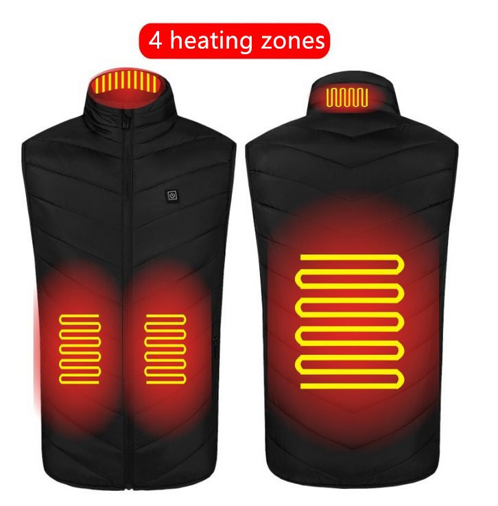 Heated Vest Washable Usb Charging Electric - taylorkinfo