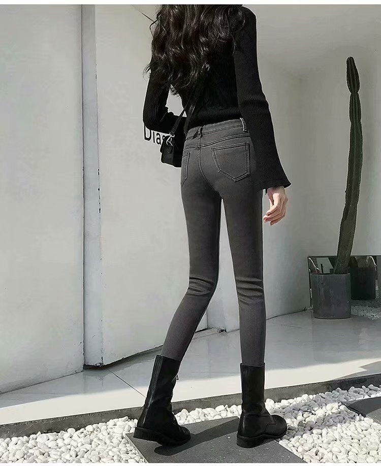 Women's thick jeans