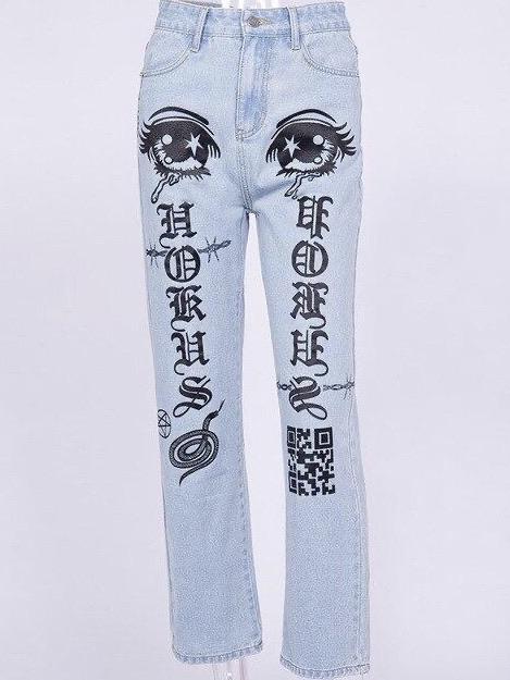 Trendy cotton jeans