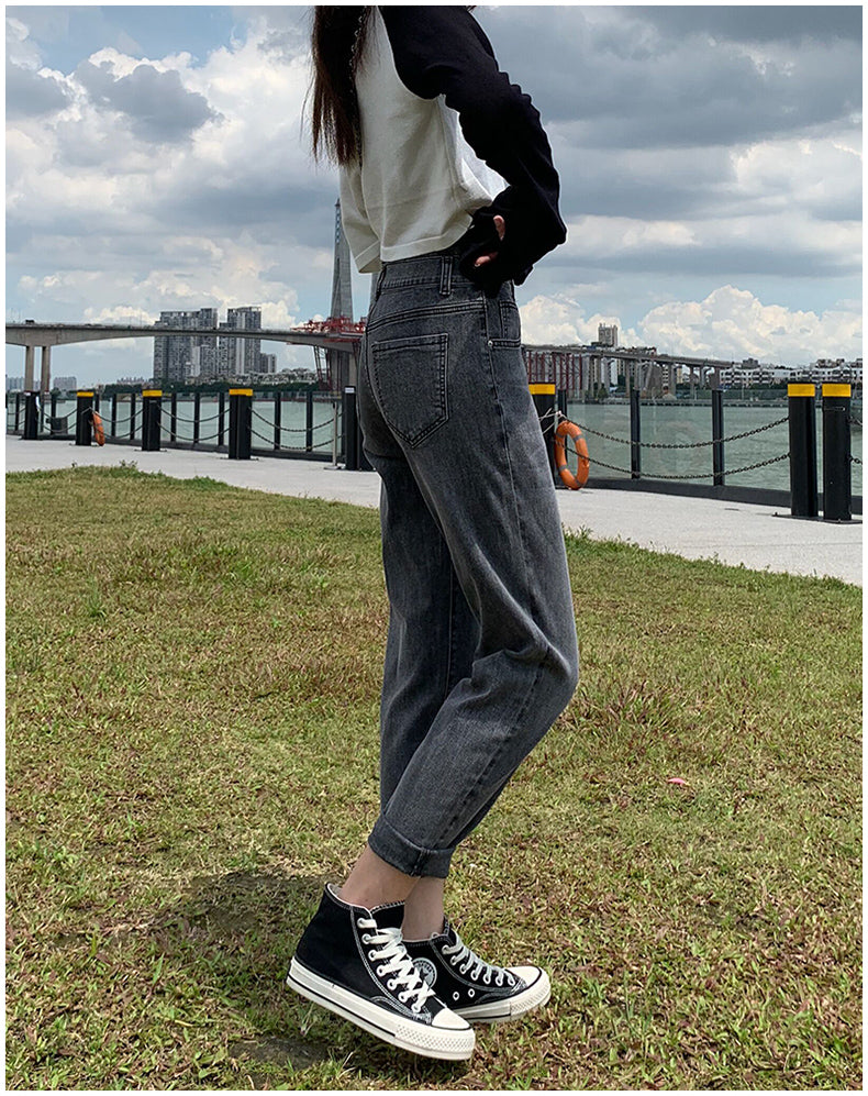 Smoky gray jeans