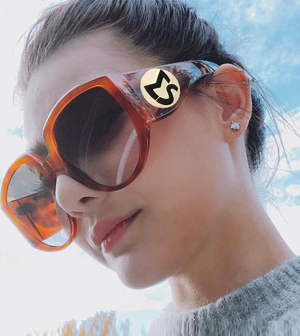 Oversize Women Round Sun Glasses