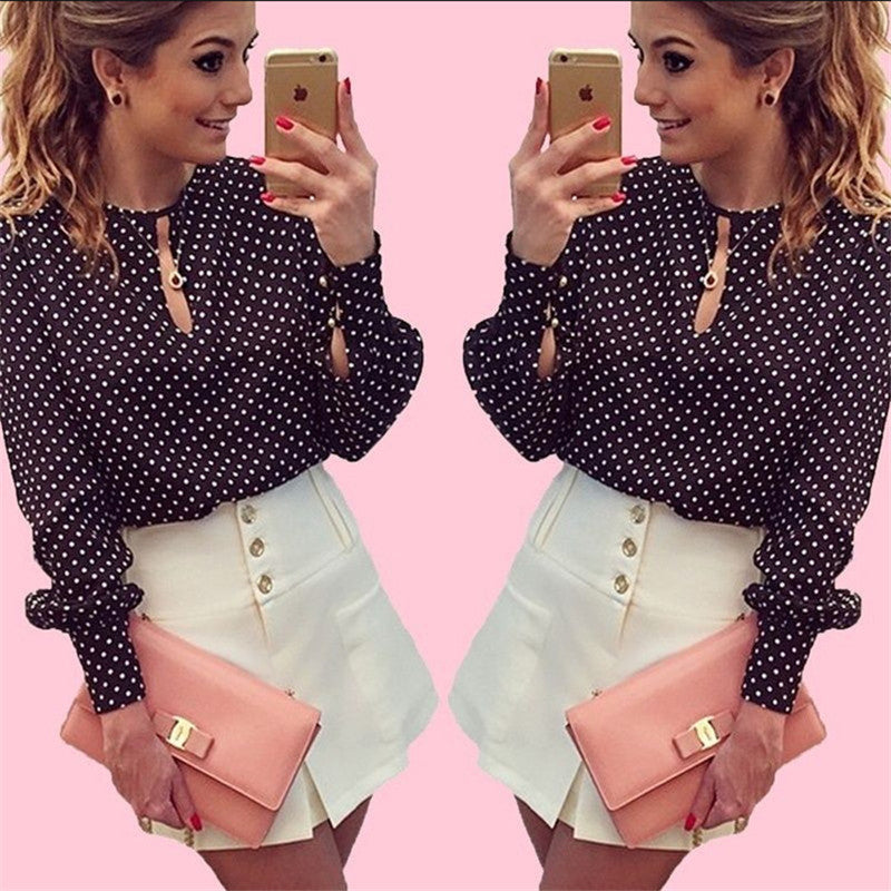 Classic Polka Dot Blouse