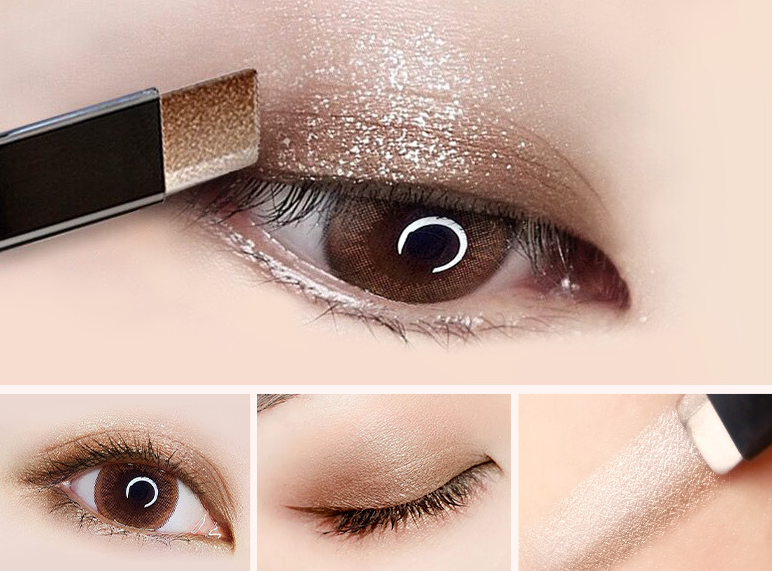 Two-tone eye shadow stick lazy eye shadow