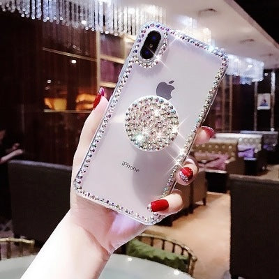 Mobile phone case with diamond airbag holder