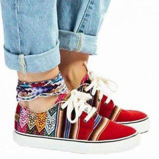 Ethnic style sports couple board shoes