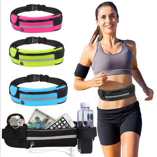 Fitness Waist Bag With Pocket Slim Running Jogging Belt Fanny Pack Bag For Hiking Cycling Workout Sports Gym - taylorkinfo