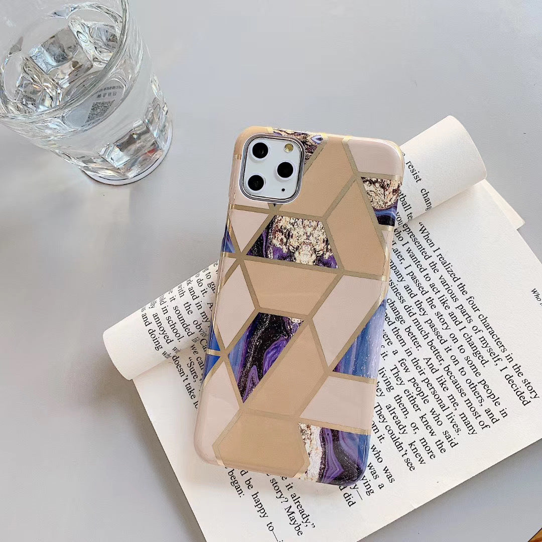 Laser diamond mosaic marble phone case