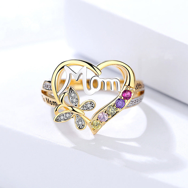 Mother's Day Gift Bracelet Love Heart Mother Ring