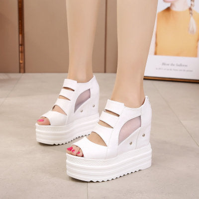 Summer Thick-Soled Platform Ankle Boots Women'S College Style