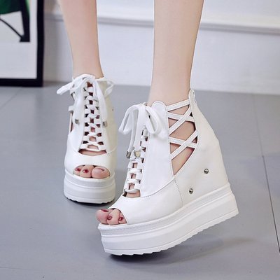 Summer Thick-Soled Platform Ankle Boots Women'S College Style