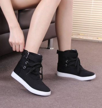 Spring And Autumn New Student Casual Shoes Sports Shoes Short Tube Canvas Shoes Women