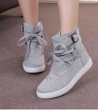 Spring And Autumn New Student Casual Shoes Sports Shoes Short Tube Canvas Shoes Women