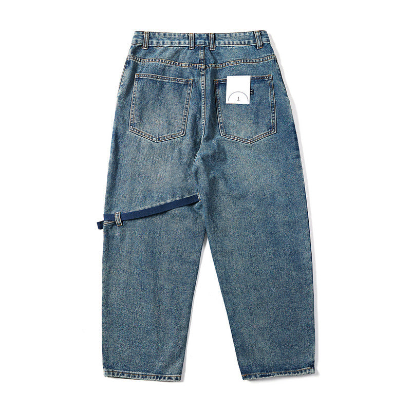 Retro overalls jeans