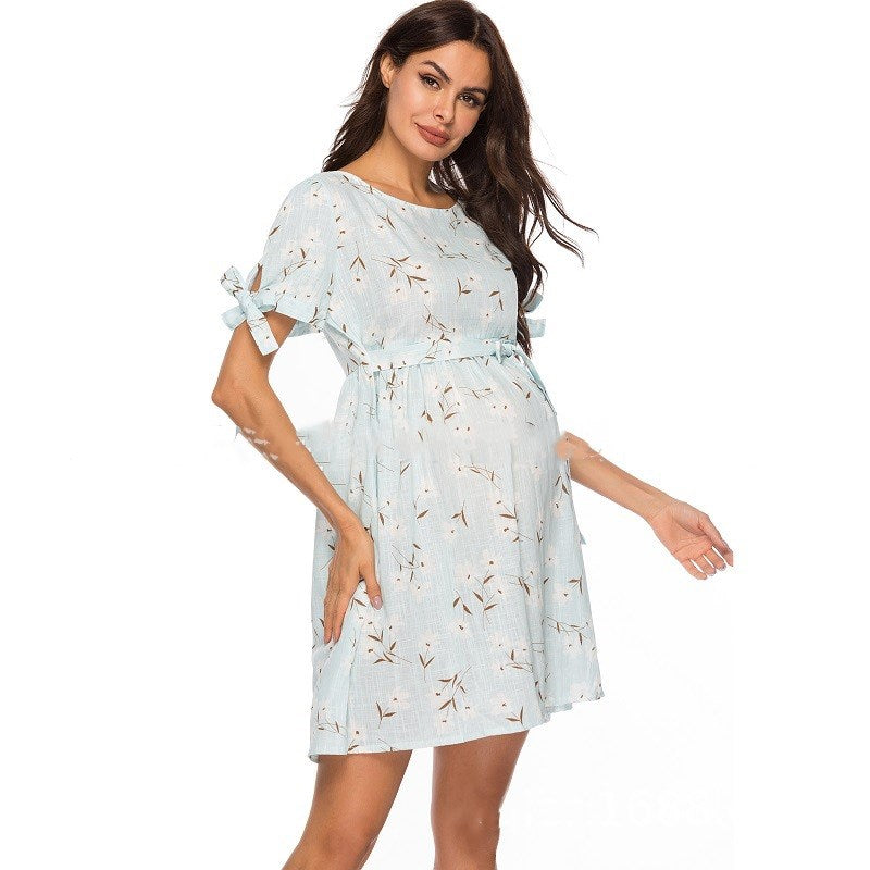 New Style Blouse Mid-Length Summer Dress For Pregnant Women