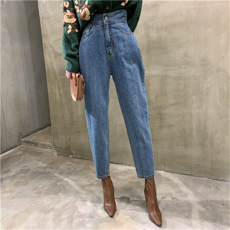 Straight cropped jeans