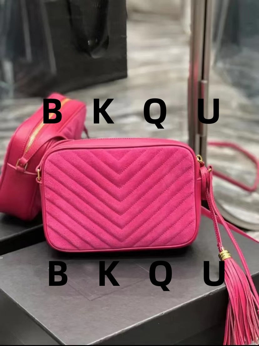 2023 BKQU classic original luxury  bag fashion trend single shoulder camera bag leather designer