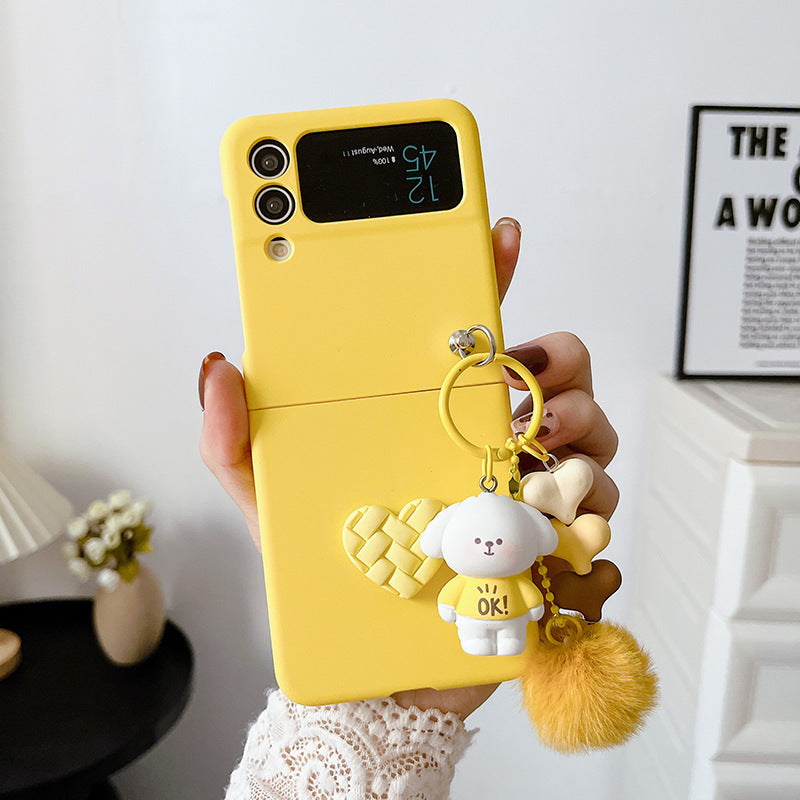 Mobile Phone Shell Doll Hair Ball Diamond Love