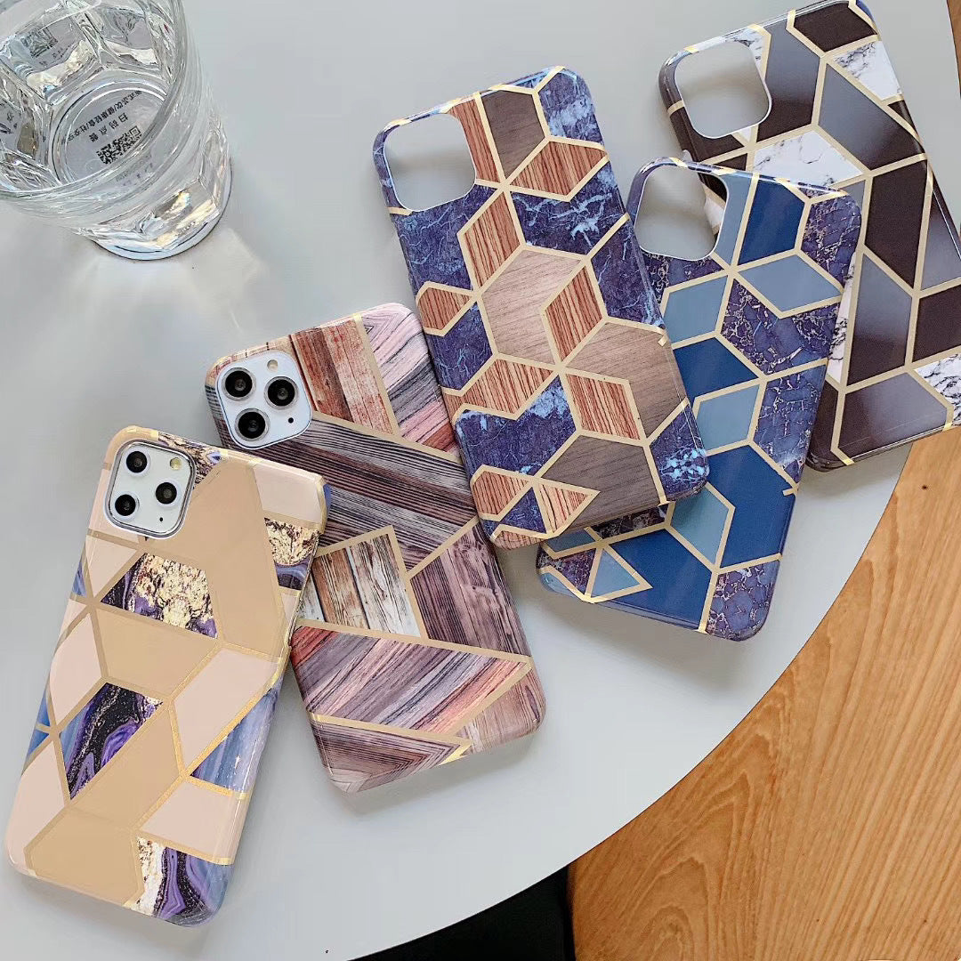 Laser diamond mosaic marble phone case